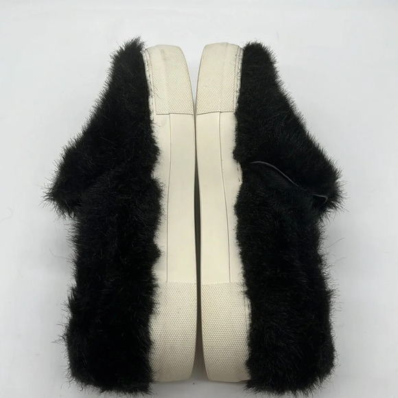 Joshua Sanders Black Furry Platform Slip On Sneakers - Size 40 (IT) - Picture 4 of 8